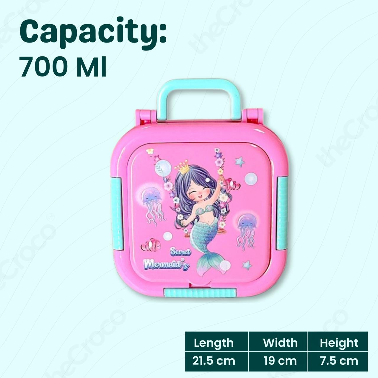 The Croco - 3 Grid Spill Free Mini Lunchbox