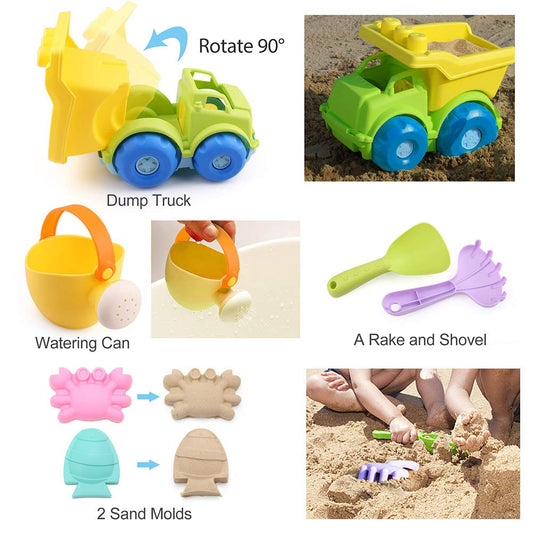 9pcs Beach Toys - Soft n Safe