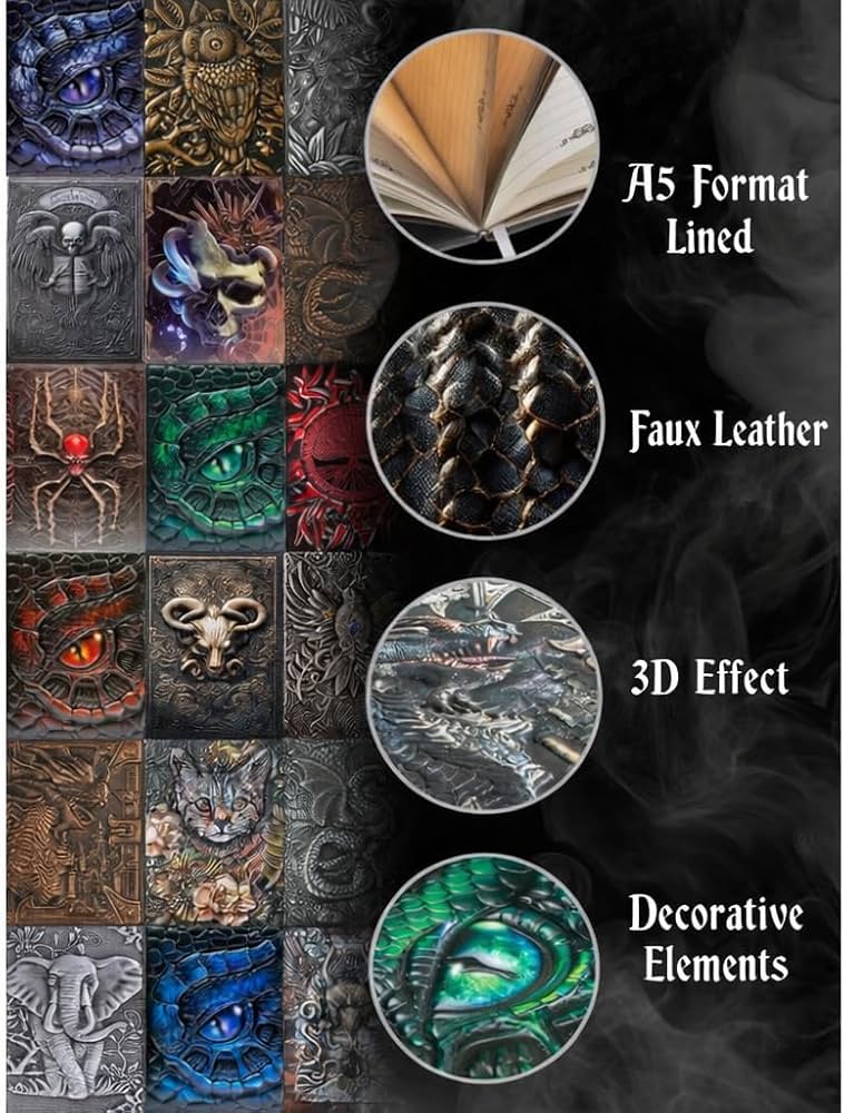 Vintage Leather Journal Writing Book - A5