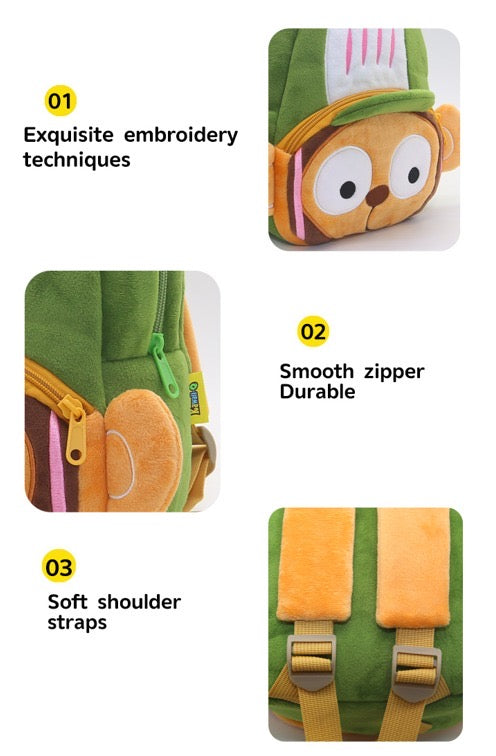 Sporty Animals - Plush Backpacks