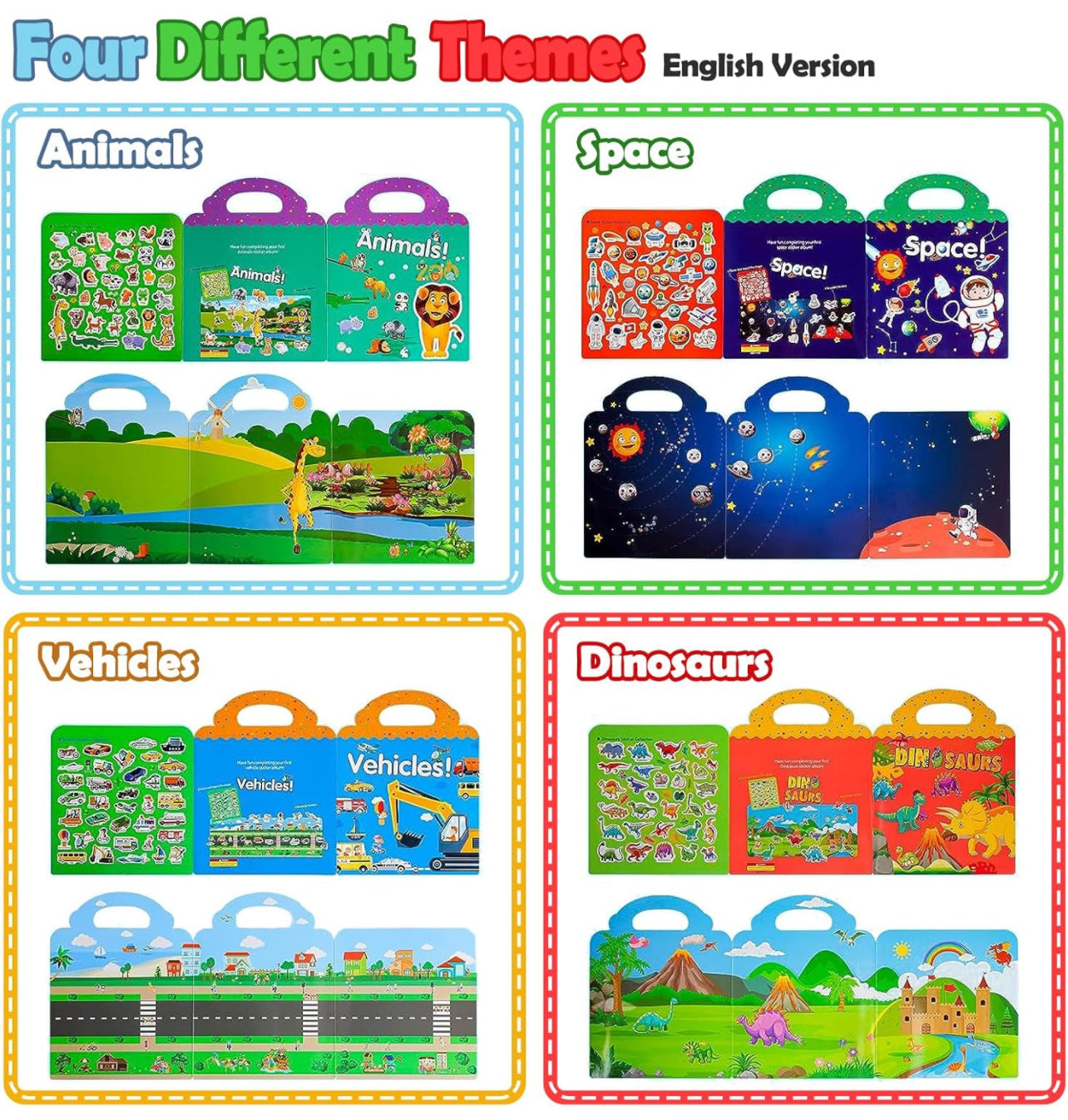 Reusable Sticker Books - DIY | Educational | Fun Learn