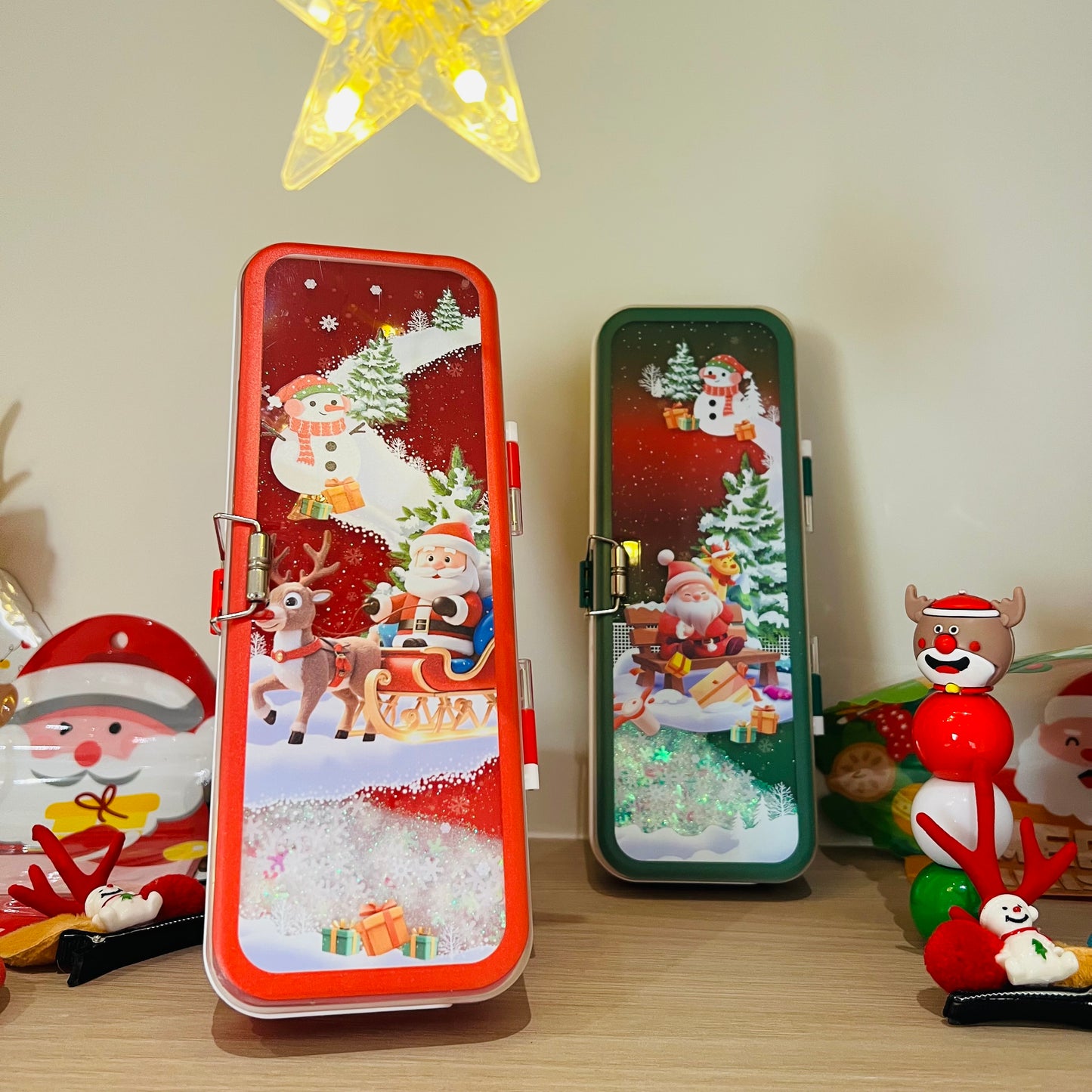 Christmas - Glitter Pencil Box