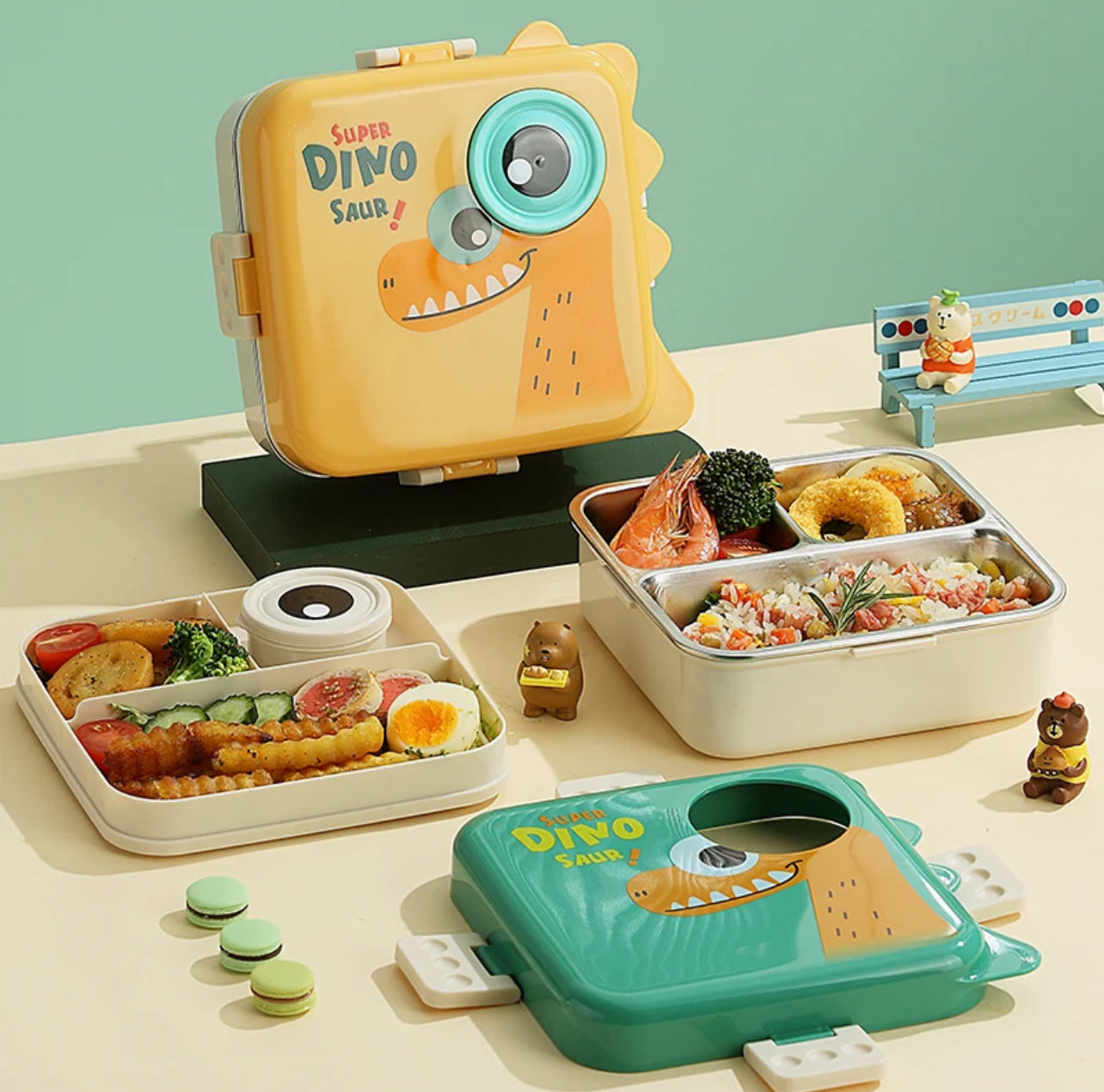 Dino Eye - Spill Free Steel Lunch Box