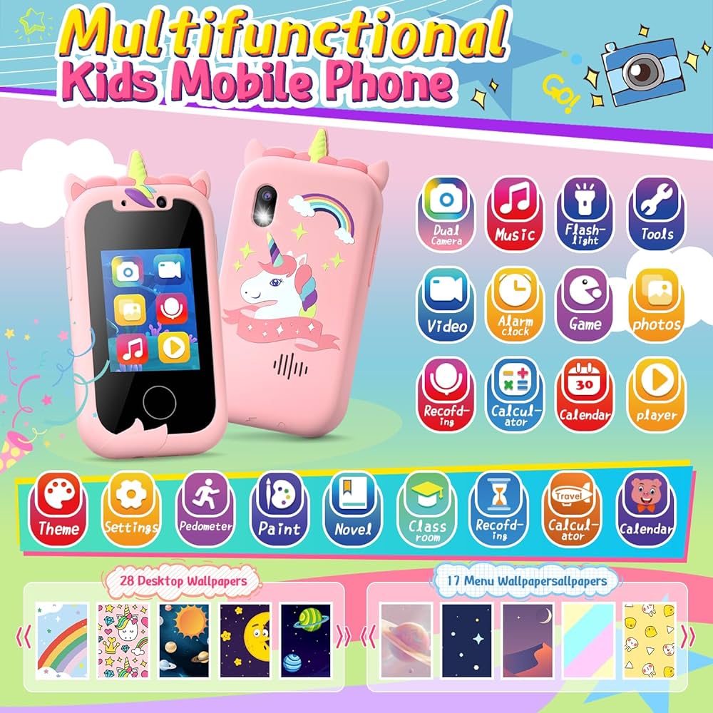 Unicorn Touch Smartphone | 512MB | Camera, Games, Pedometer