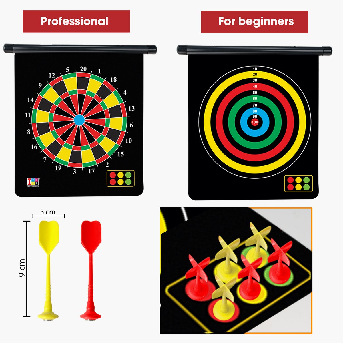 12” Magnetic Dart Board Game