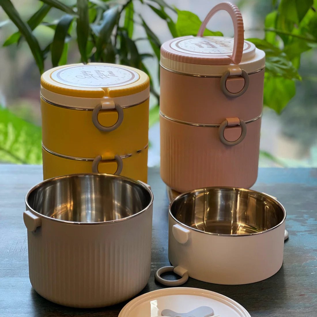 Chops n Hops - Stainless Steel Double Lunchbox