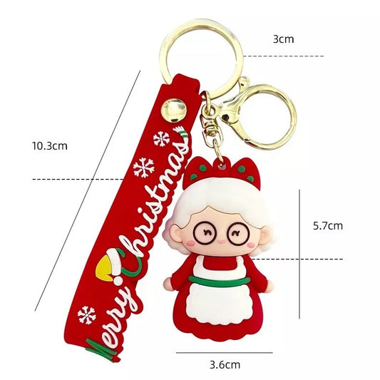 3D Christmas Keychain Set