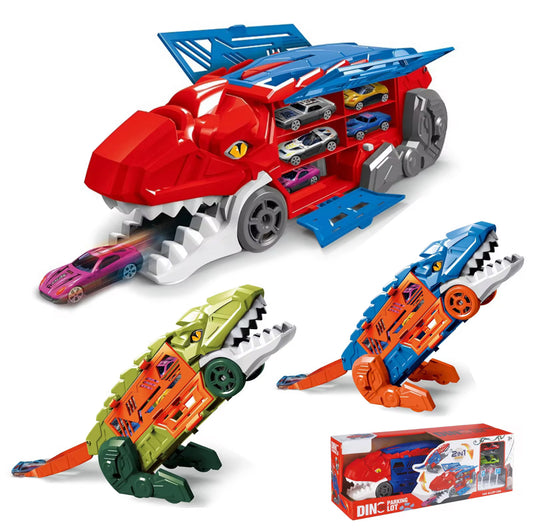 Dinosaur Parking Lot - 2in 1 Track with Cars