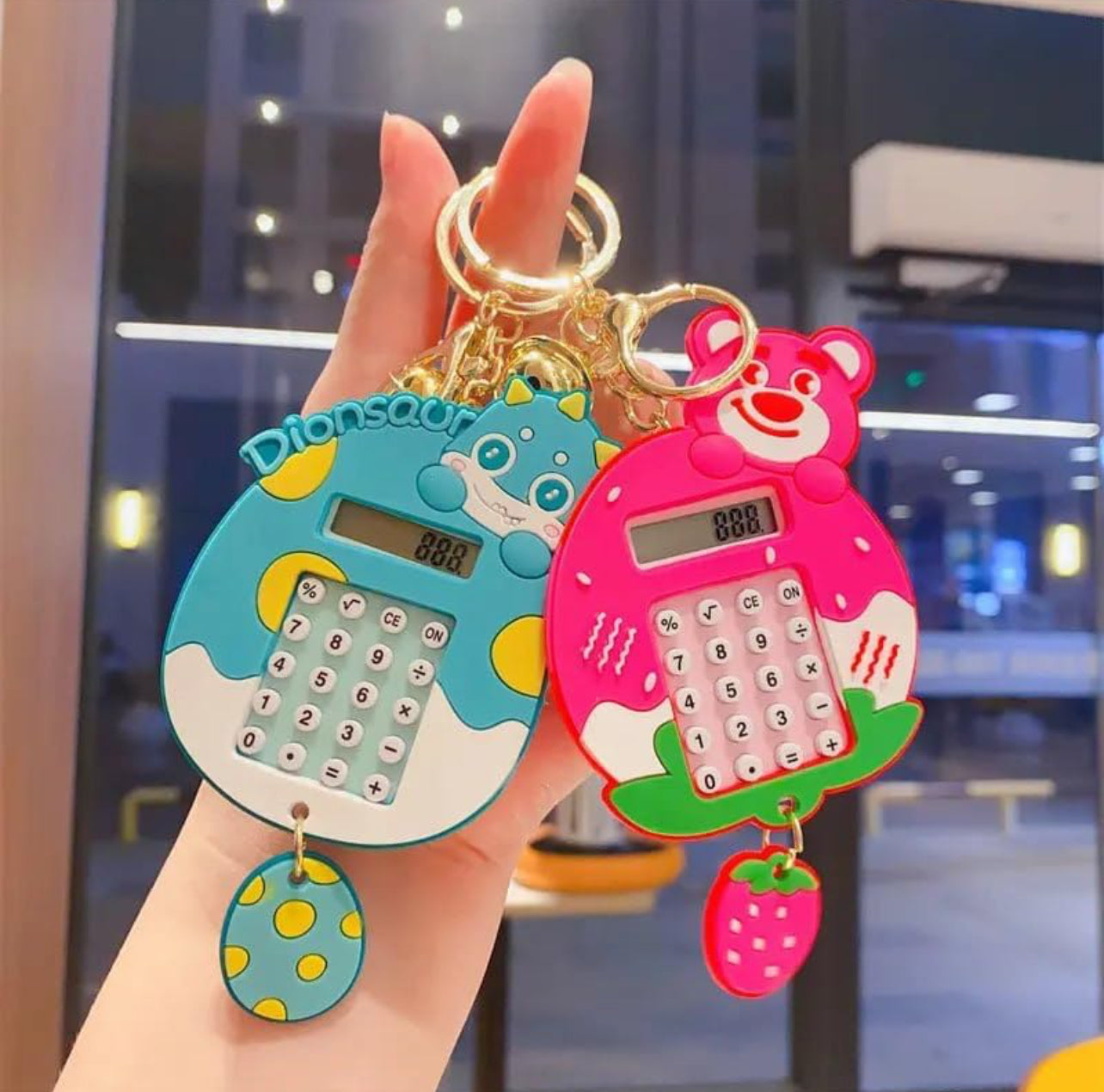 Cute Keychain with Calculator and Game