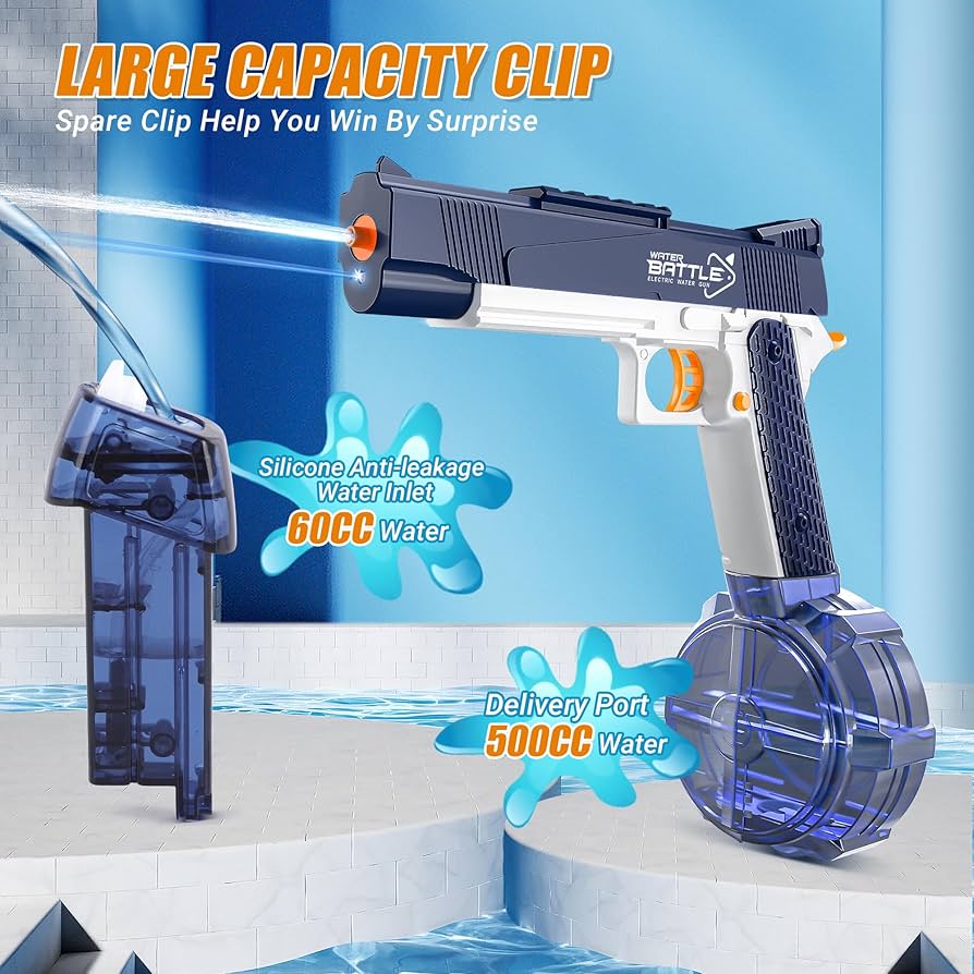 Water Battle - Electric Water Guns with Water Drum