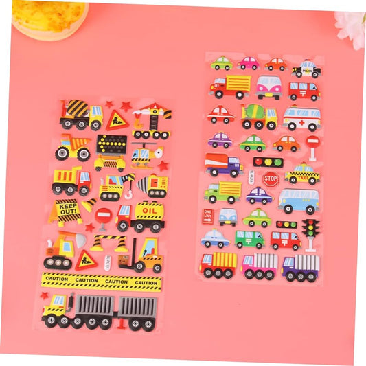 Vehicles - 3D Puffy Stickers