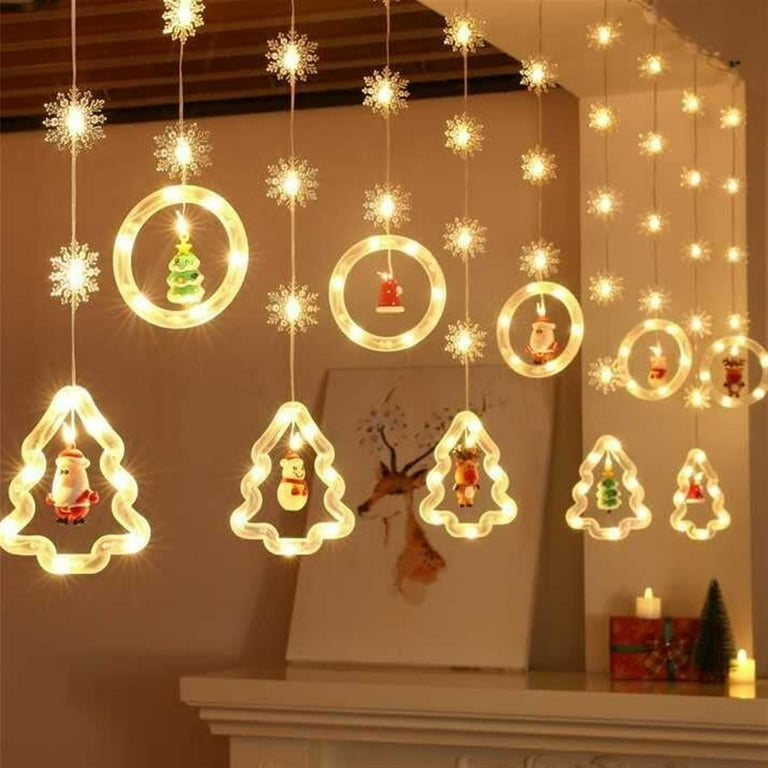 Christmas - 12pcs Snowfall String Lights