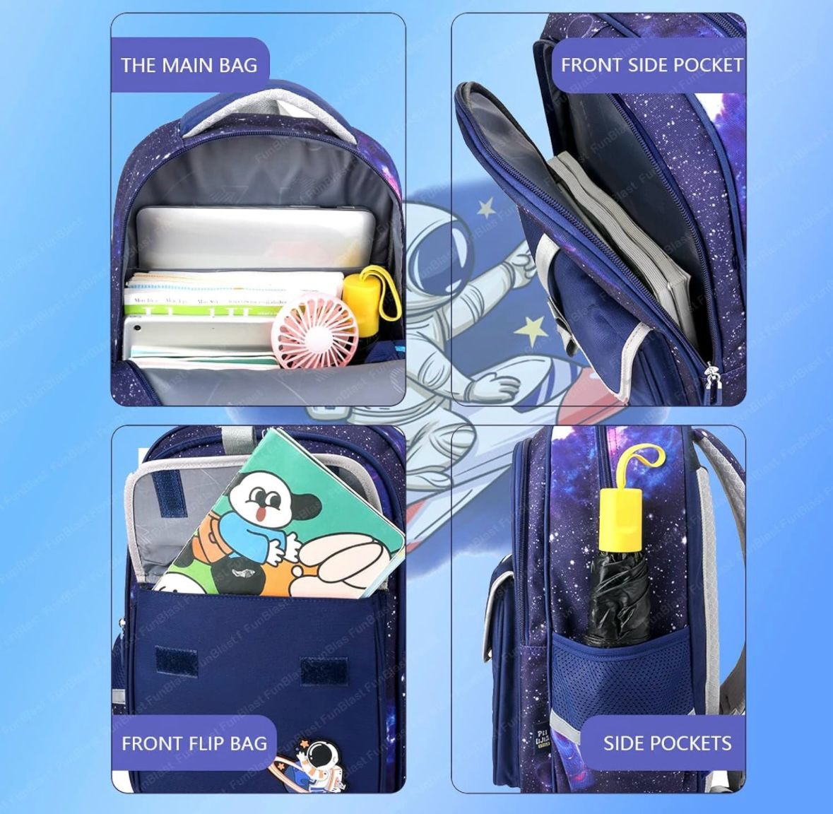 Space best sale school bags