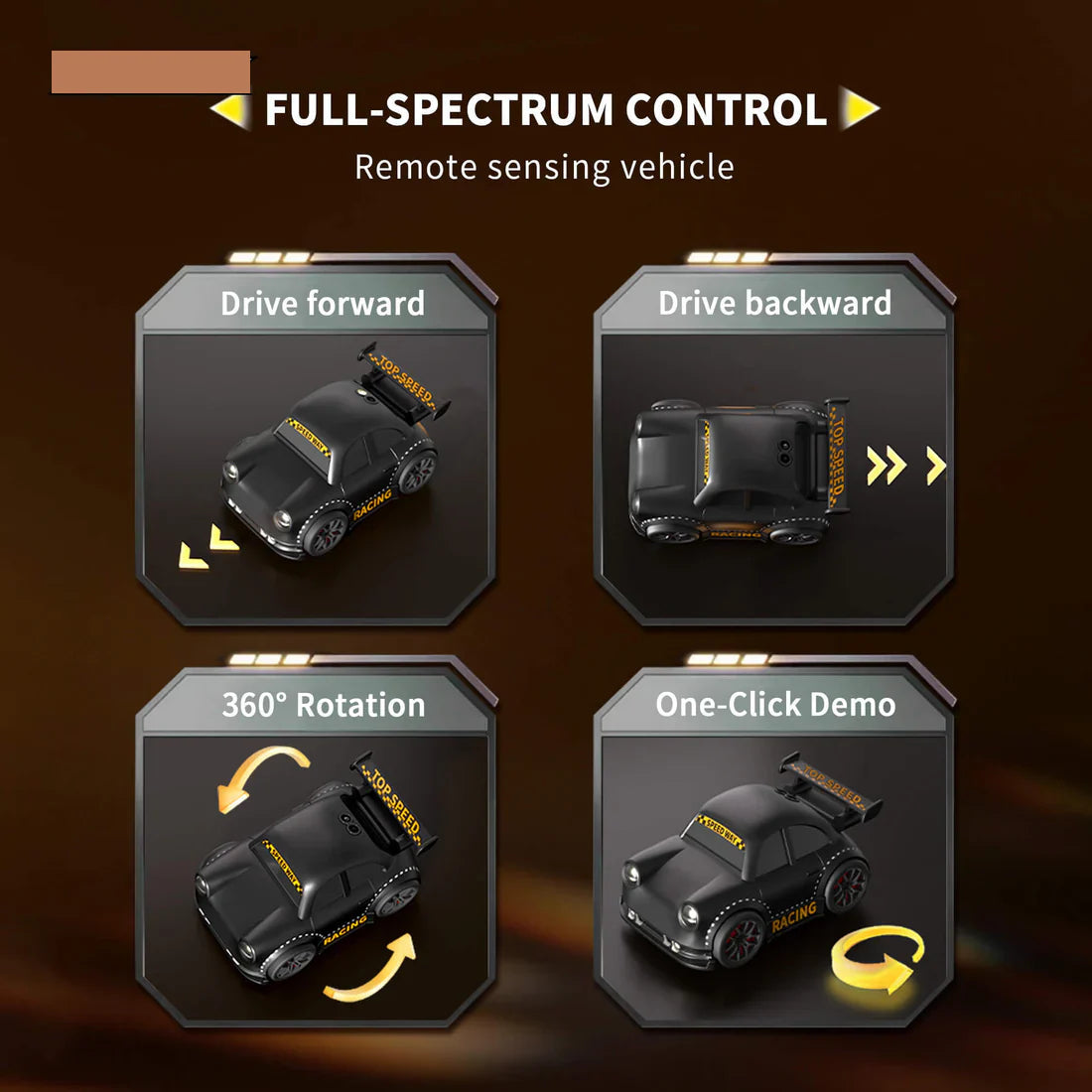 RC Car with Motion Sensor - Smart Escape and Follow Me