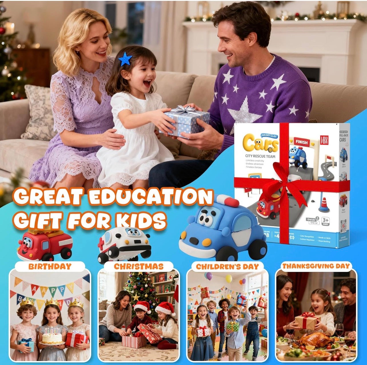 Cars - DIY Pull Back Cars Air Clay