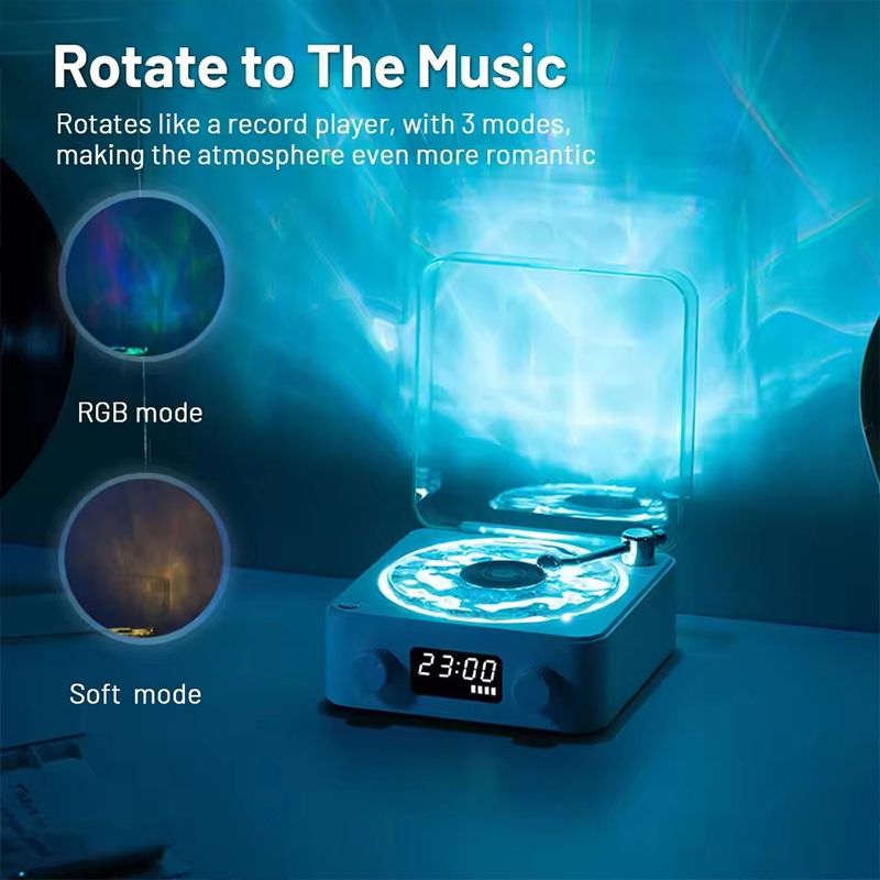 The Waves - Vinyl Player Bluetooth Speaker