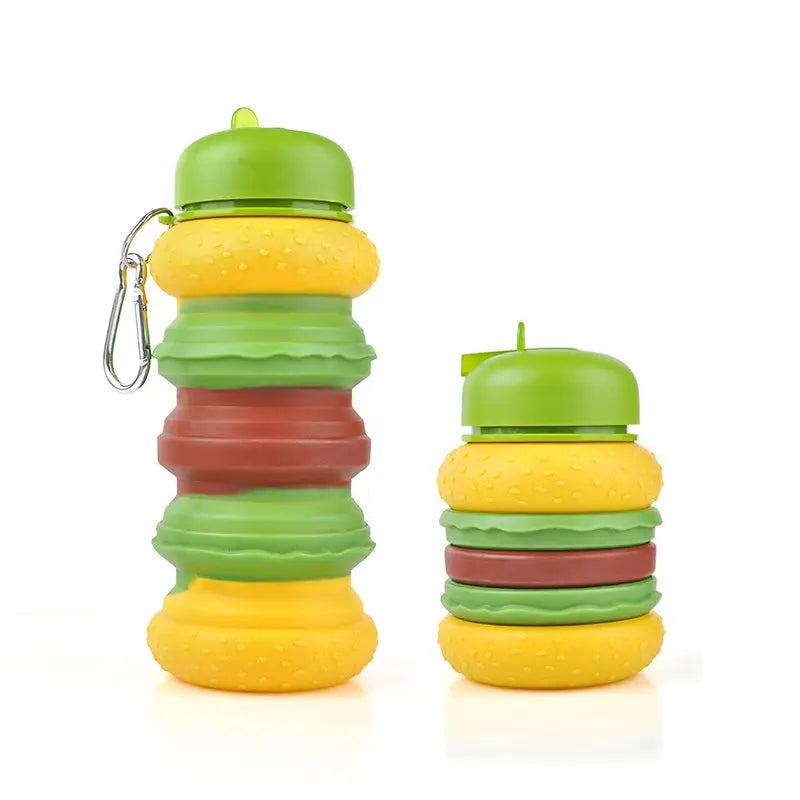 Burger Blast 🍔 - Collapsible BPA Free Bottle