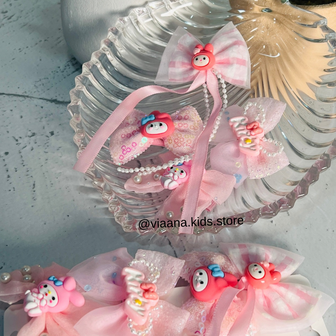 Premium My Melody Hairpins - 8pcs