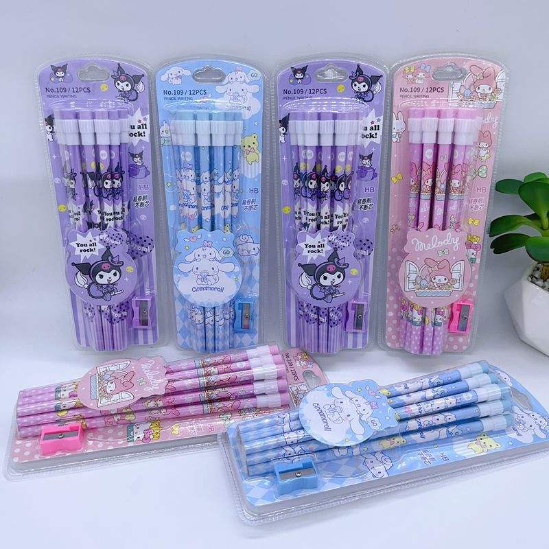 Sanrio Character Pencil Set | 12pcs