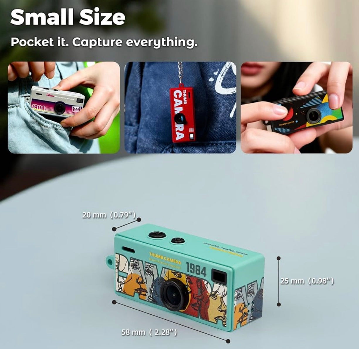 D26 - Retro Thumb Mini Camera