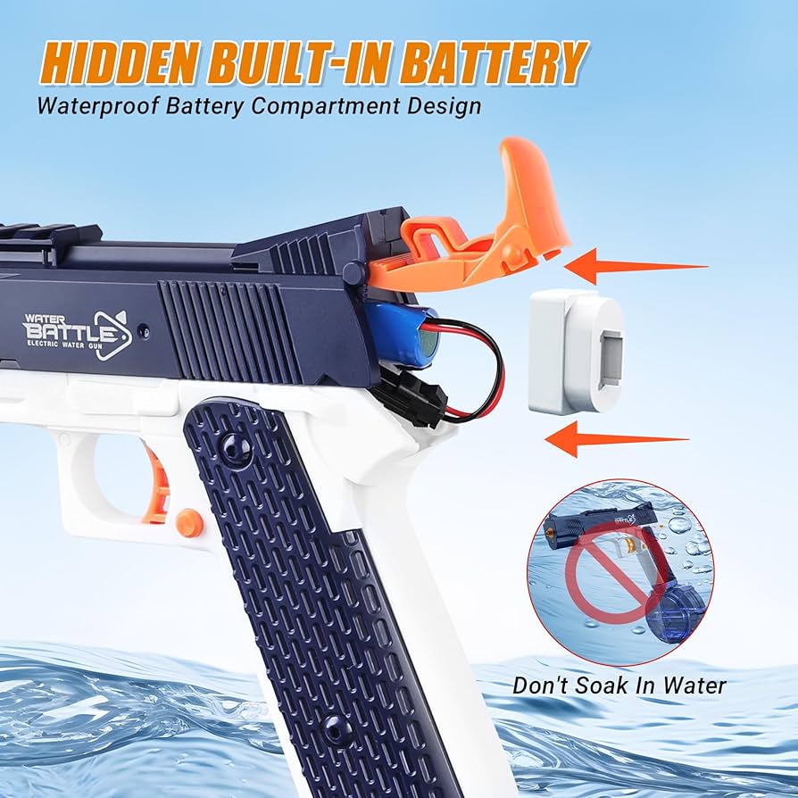 Water Battle - Electric Water Guns with Water Drum