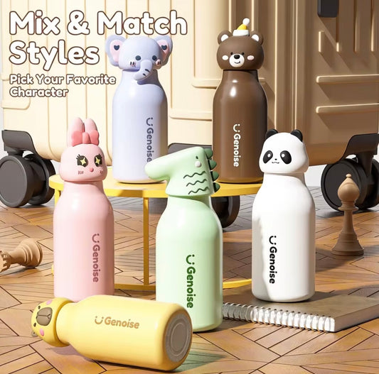 Genoise - 3D Animal Steel Bottle