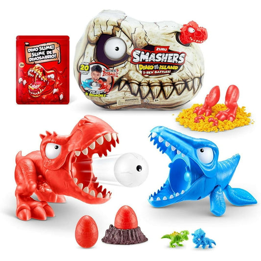 Zuru Smashers - Dino Island T-Rex Battles | 20 Surprises
