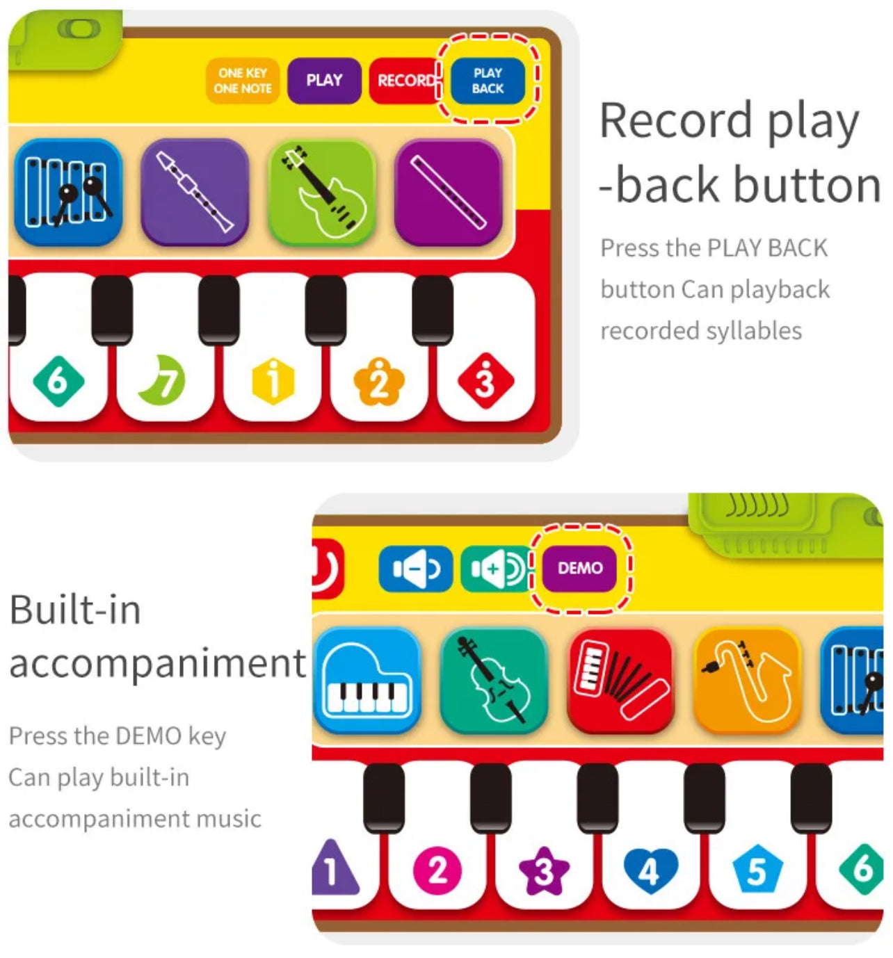 Piano Music Mat - Intelligent Music Toys