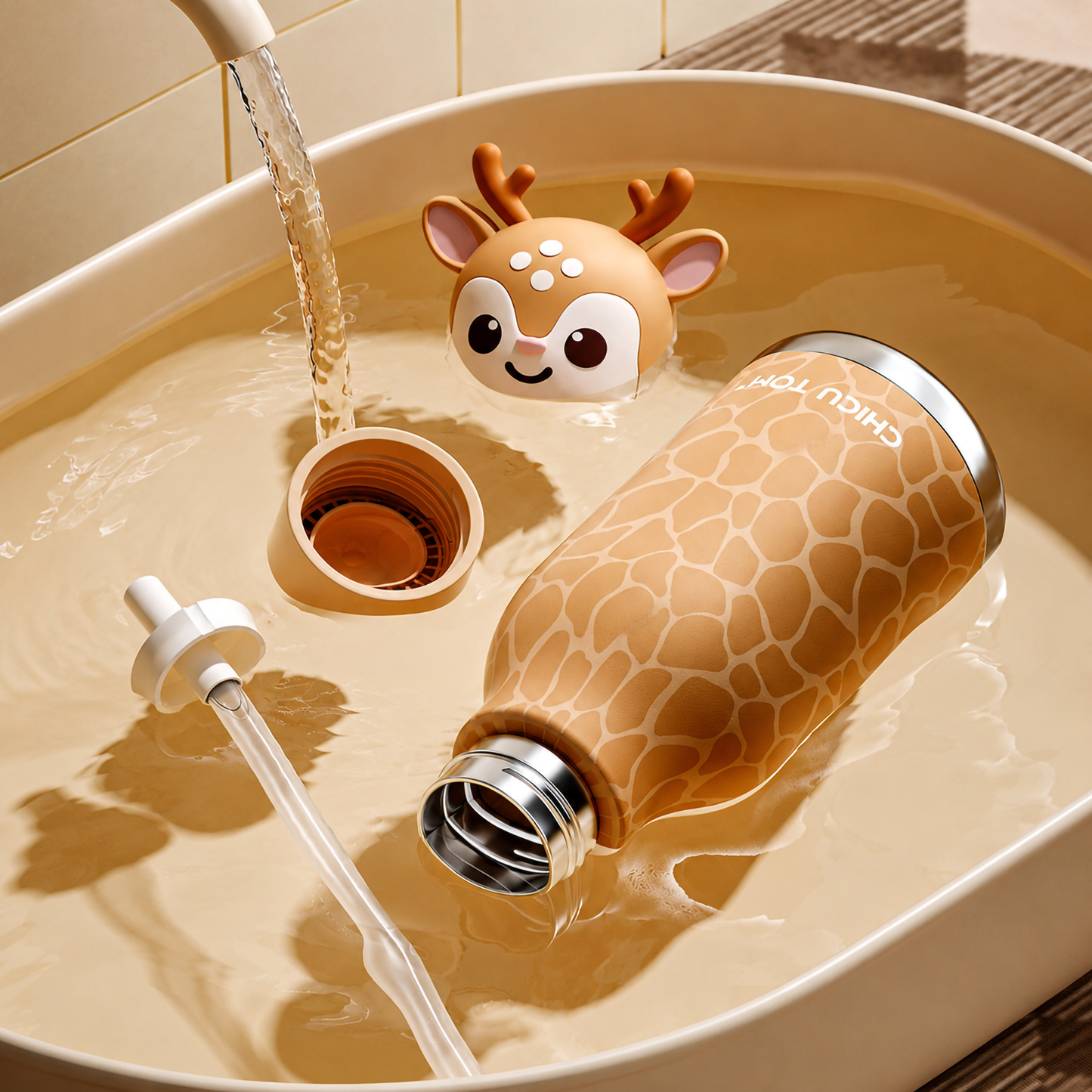 Chicu Tom - 3D Animal Steel Bottle