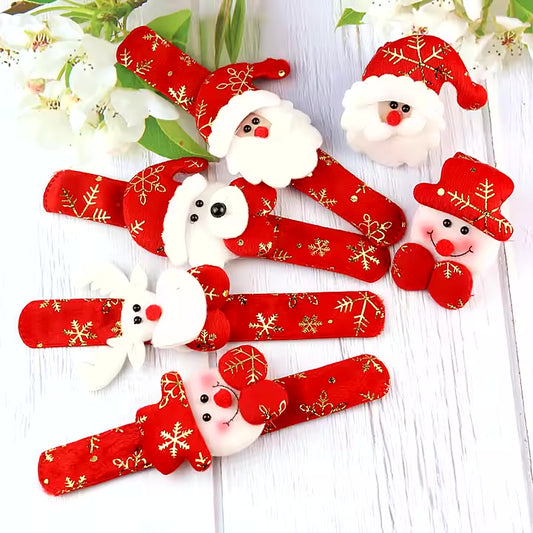 Christmas Slap Bands - Red