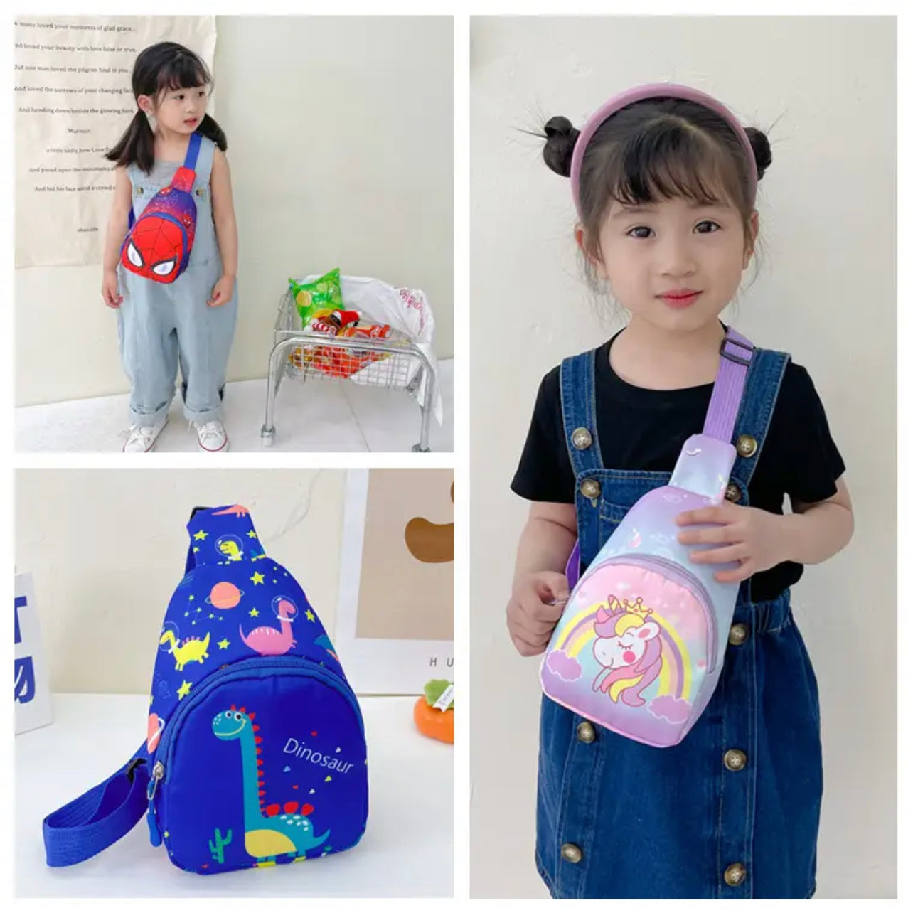 Cute Character Chest/Cross Bag - Toddlers