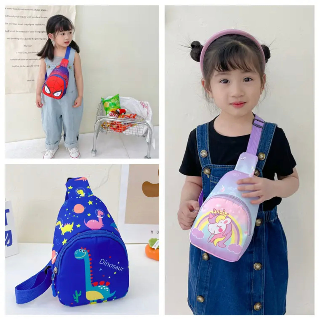 Chest/Cross Bag - Cute Characters for Toddlers