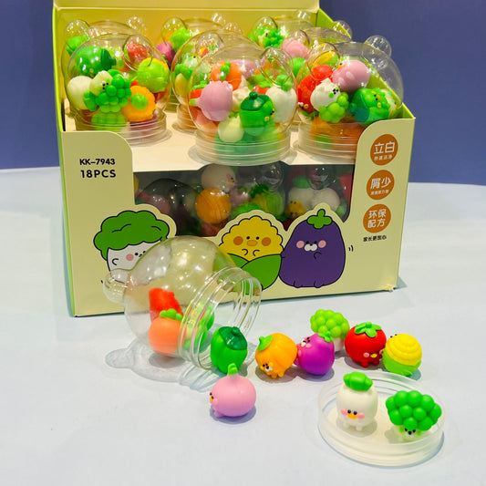 3D Farm Erasers - 12pcs