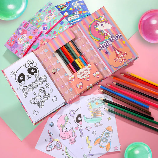 Coloring and Scratch Book Set