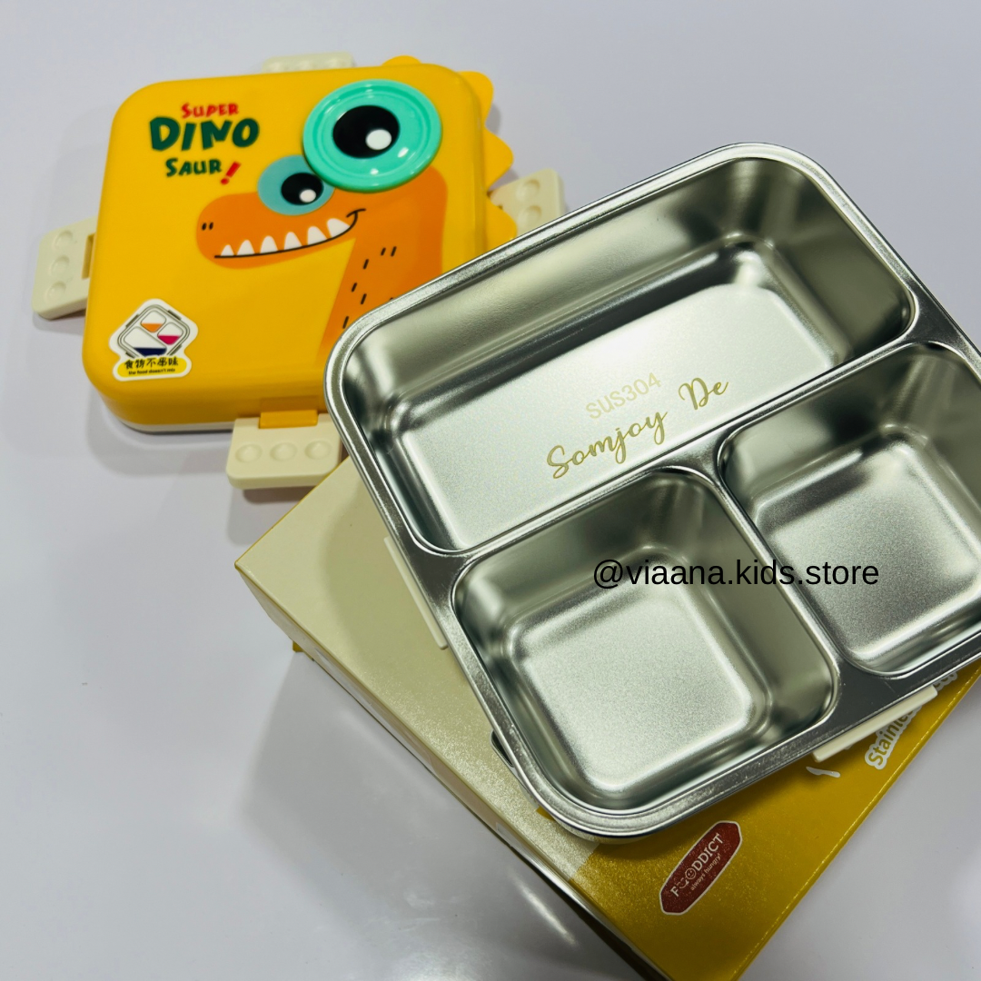 Dino Eye - Spill Free Steel Lunch Box