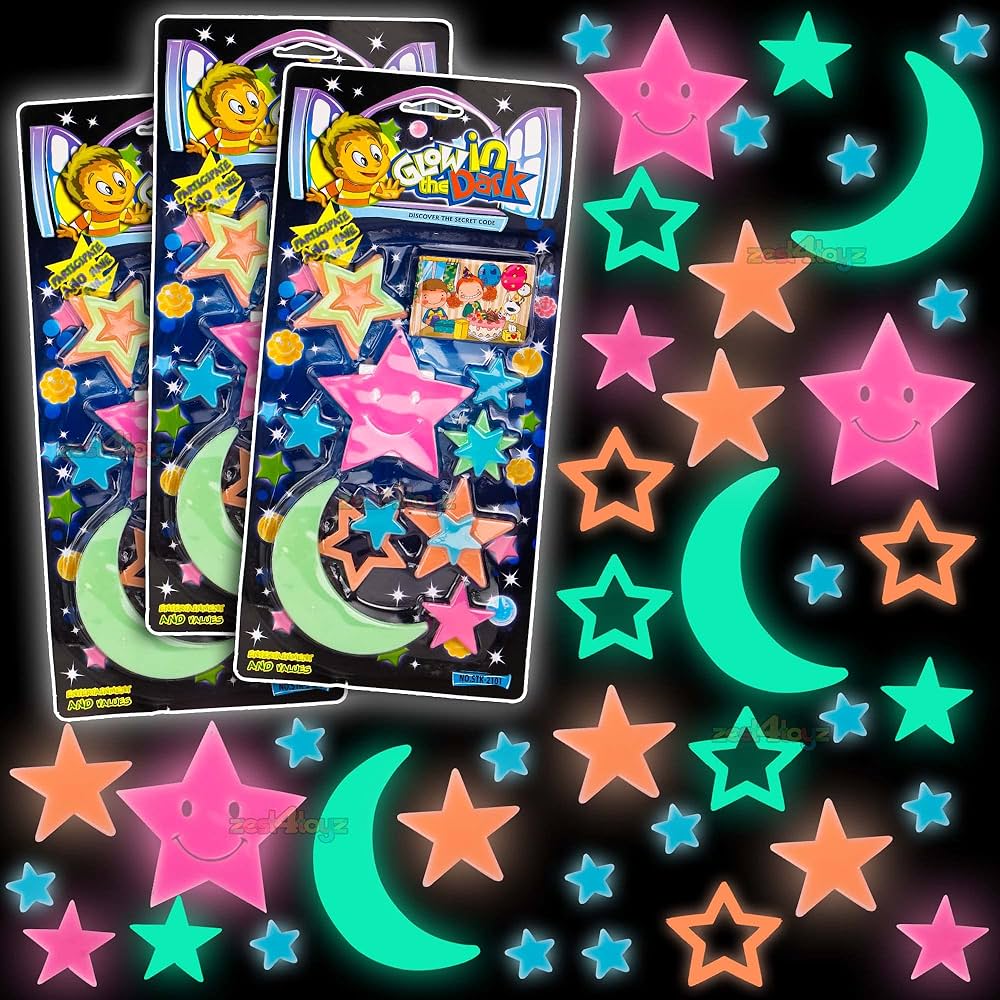 Glow in the Dark Stars & Moon Sticker