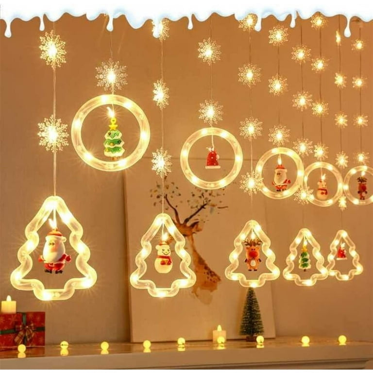 Christmas - 12pcs Snowfall String Lights