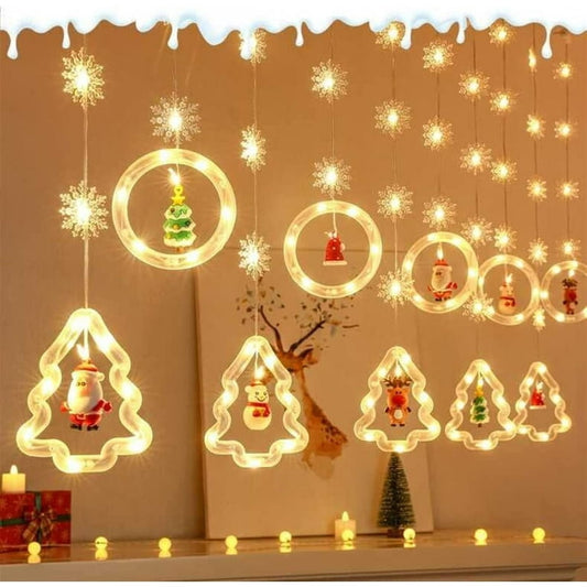 Christmas - 12pcs Snowfall String Lights