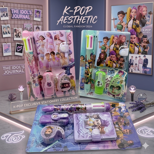 K-Pop - Pen, Highlighter, Tape Dispenser