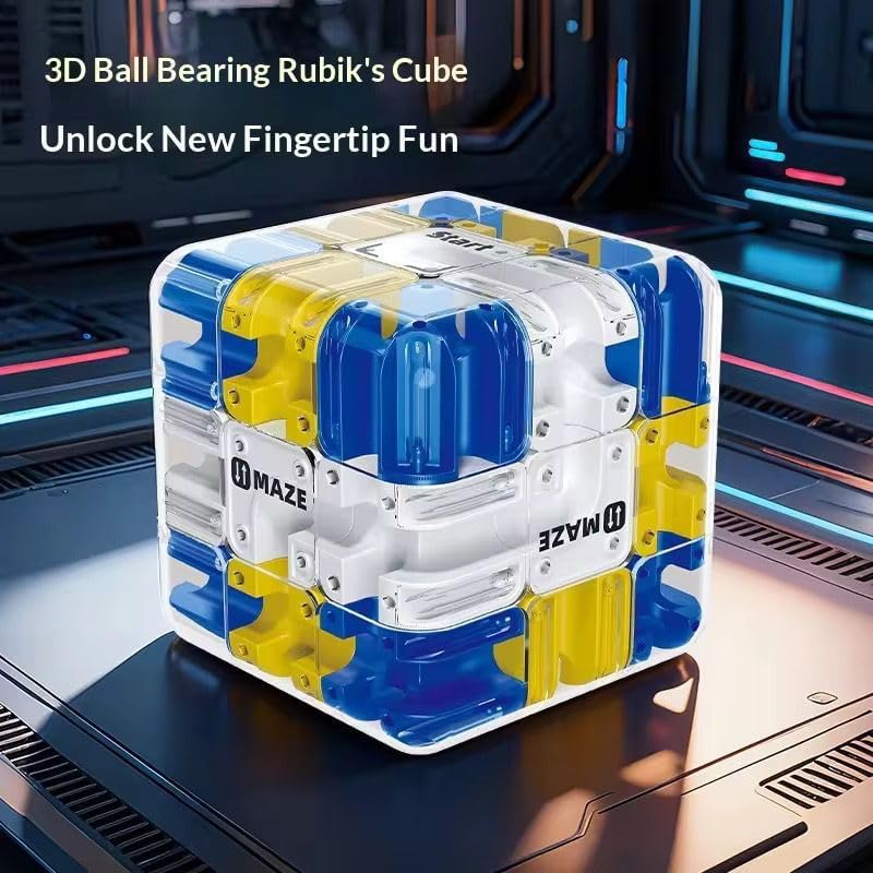 3D Maze Cube Ball Puzzle Game