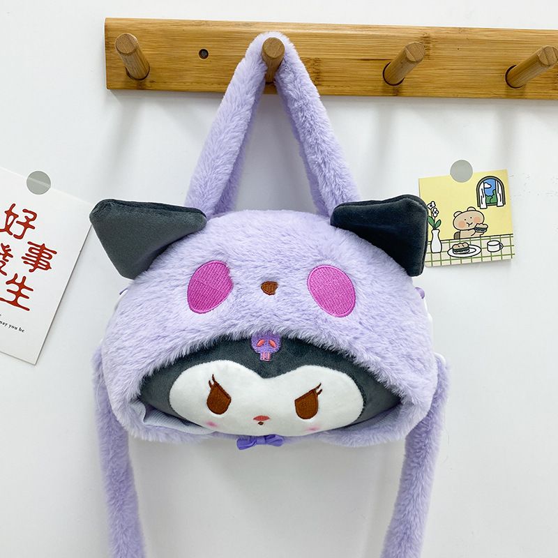 Kuromi Plush Shoulder Bag