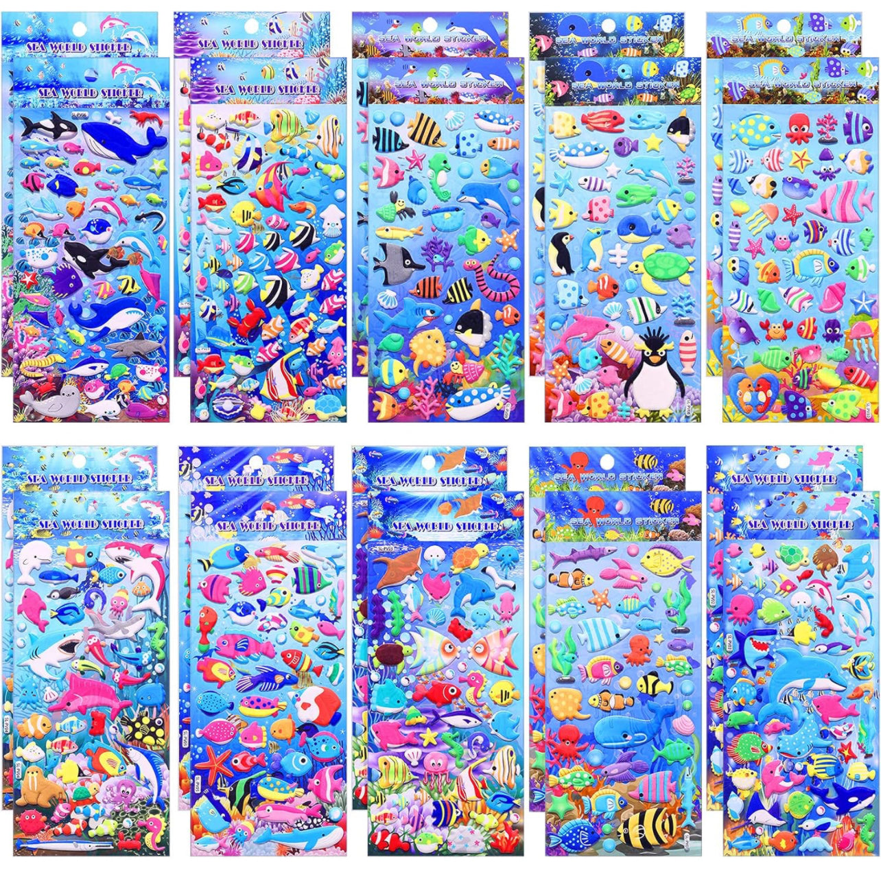 Sea World - 3D Decorative Stickers