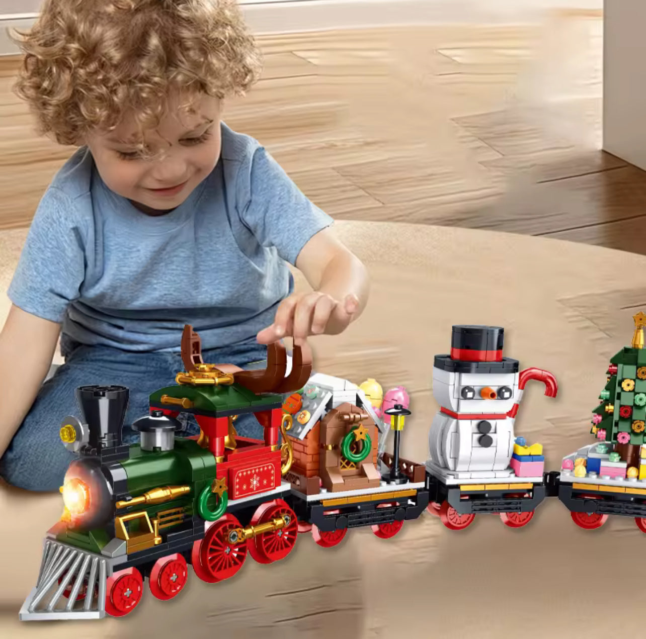 Christmas Train - 868Pcs DIY | 4-in-1 Building Block Set