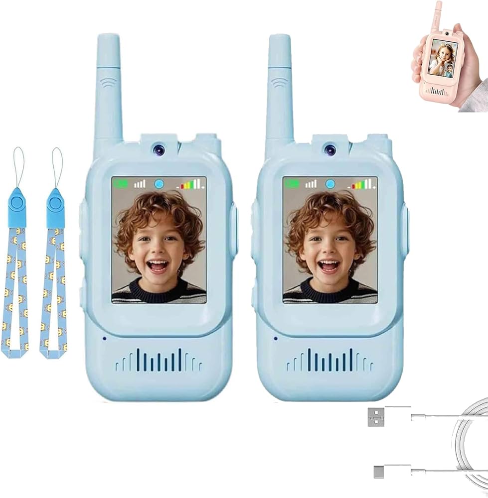 Video Walkie Talkies for Kids | HD Camera, Voice Changer & Screen Display
