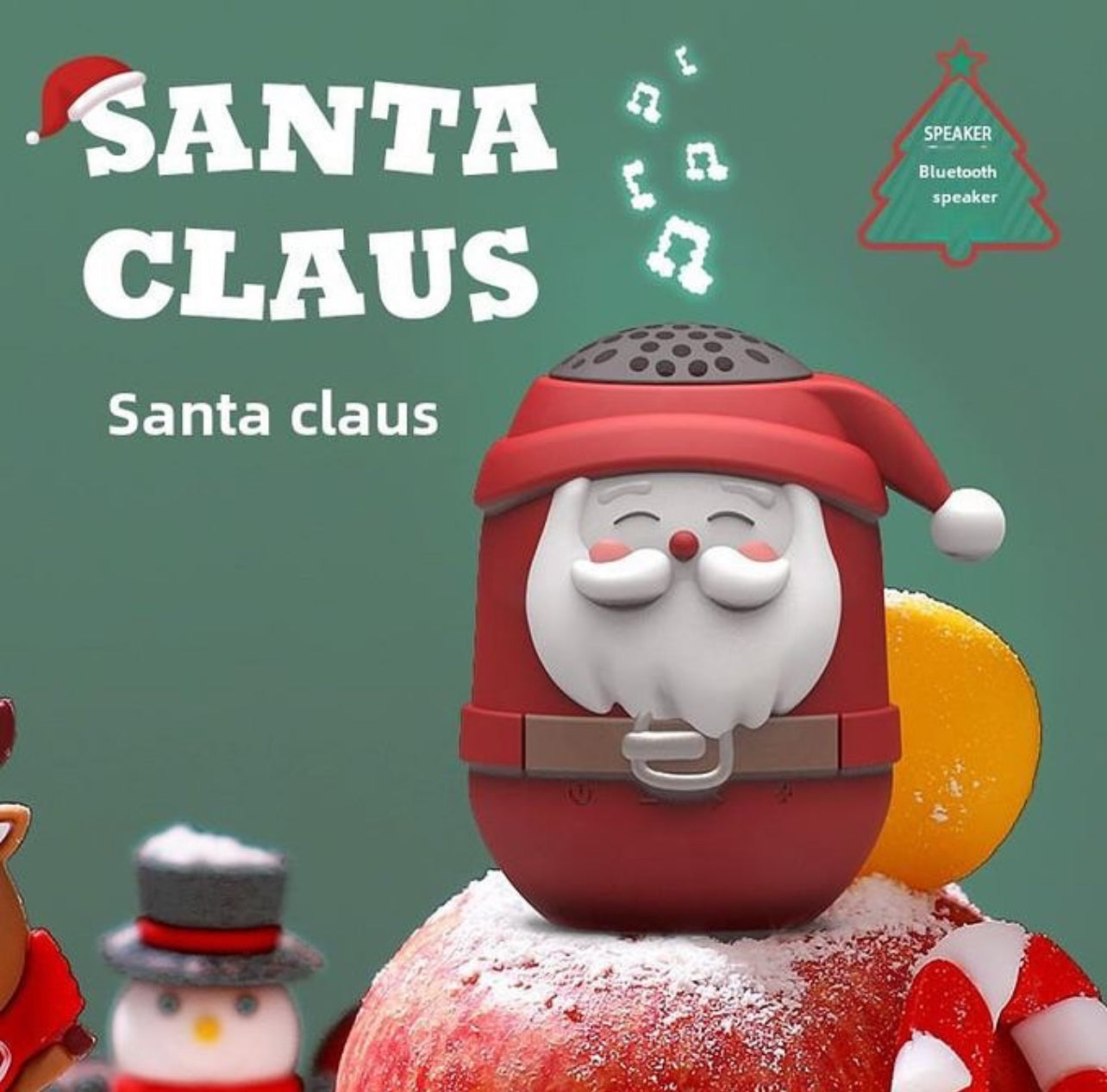 Santa Claus Wireless Soundbar | Bluetooth - MP3 - TF Card - FM