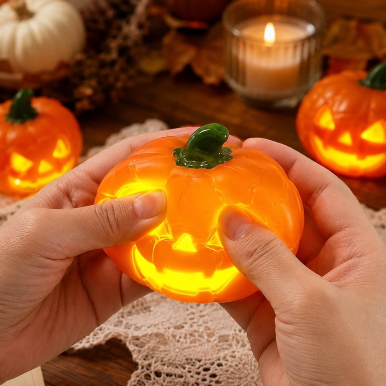 Halloween Light Up Pumpkin Squishy Toy | 1pcs