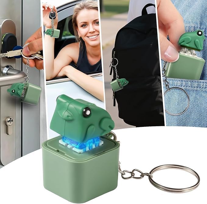 Frog Croaking Keychain - 1pcs