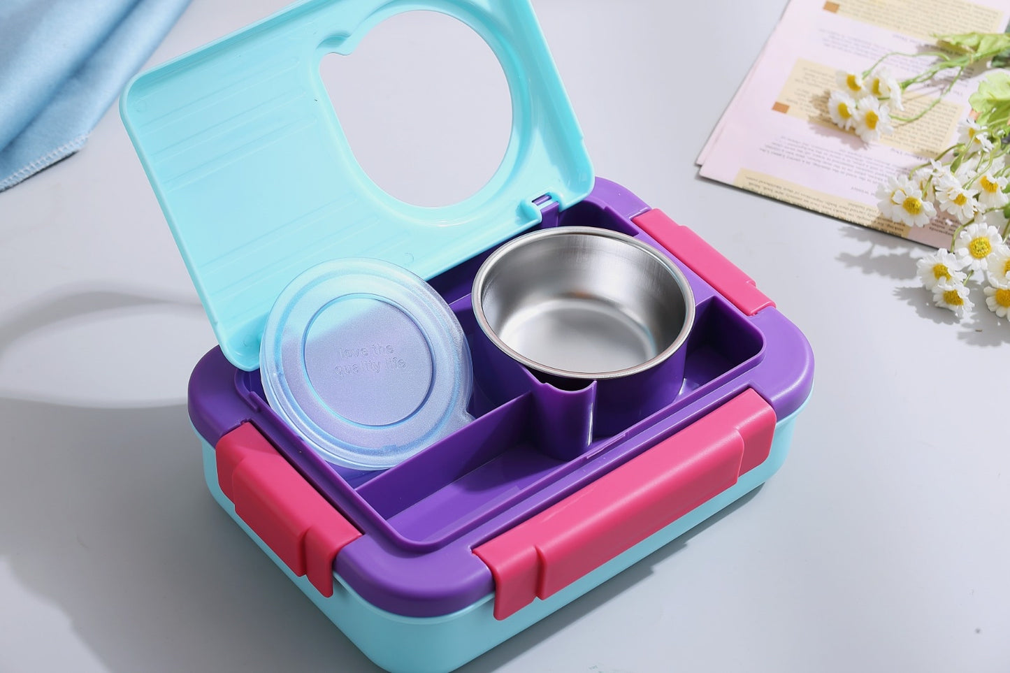 5 Compartments Molly Polly Lunchbox (For Teenagers/Adults)