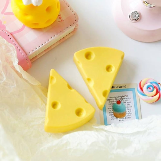 Cute Cheese Erasers | 2pcs