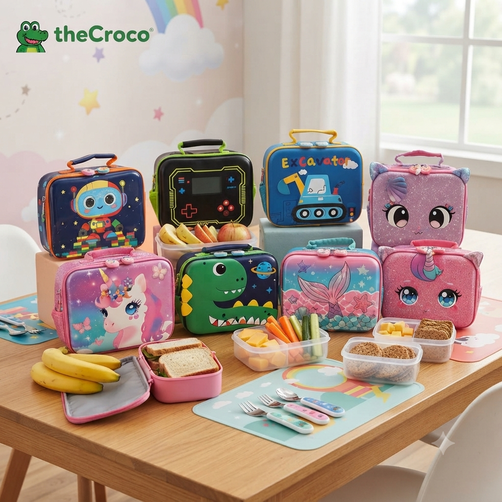 The Croco - Flat Premium Lunchbag